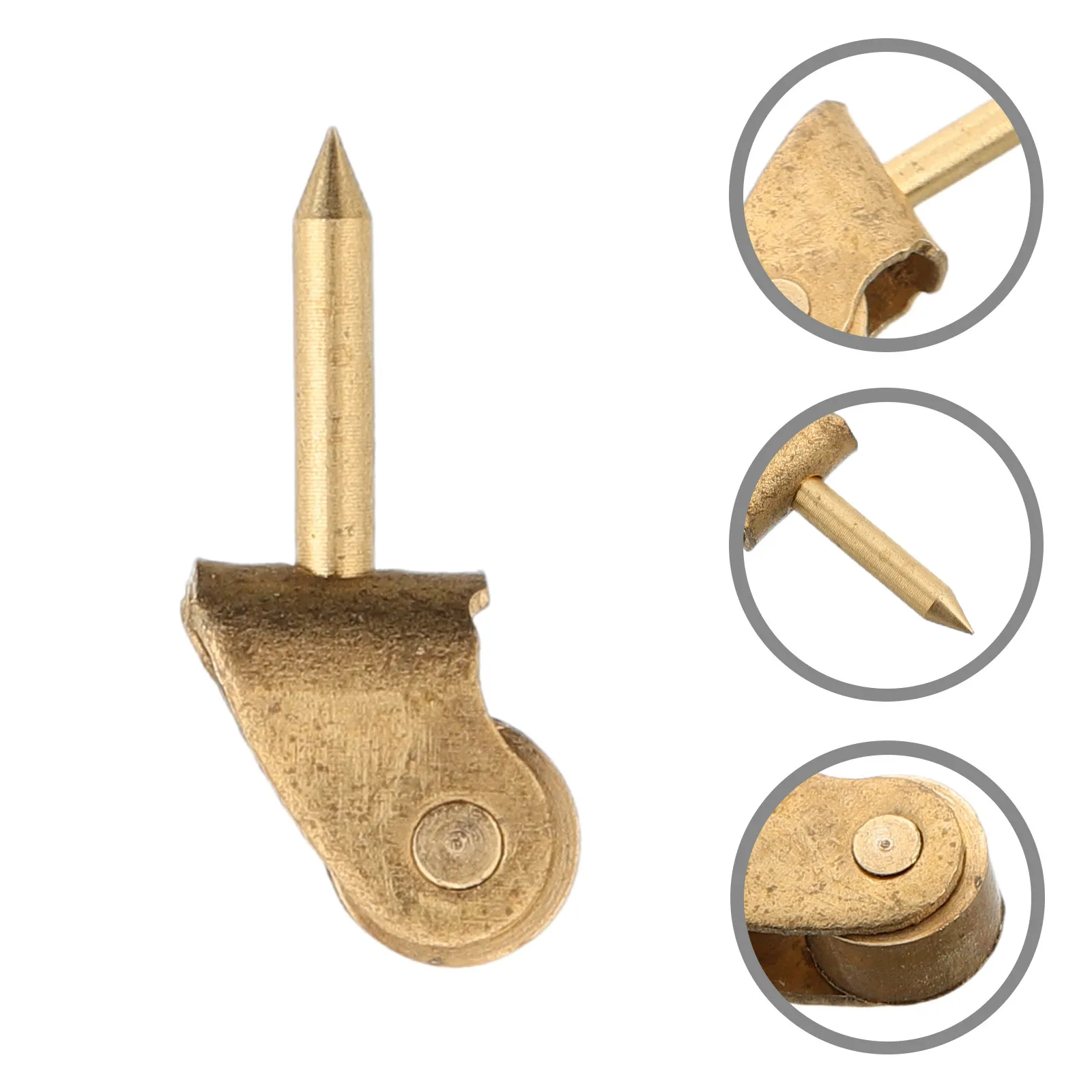 

10Pcs Miniature Pulley Wheels for Dollhouse Wardrobe Table Furniture Smooth Rolling Casters Metal Mini House Accessories