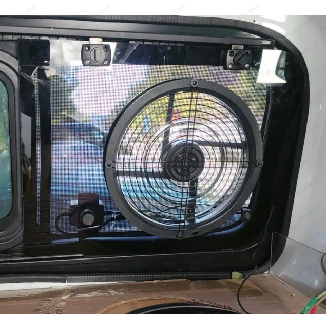 12V large air volume 25CM cm RV car self-driving travel ventilation and cooling exhaust fan 25030 light and easy to install
