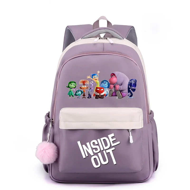 Inside Out Cute Cartoon Backpack Teenager Kids Fashion Male Female Student School Bag Waterproof Knapsack Mochila