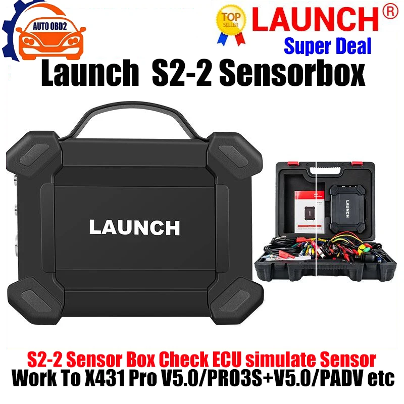 LAUNCH S2-2 Sensorbox Check ECU Simulate Sensor Multimeter work with X431 PRO V5.0/ PRO3S+V5.0/ PRO TT/PRO3 ACE/PAD V