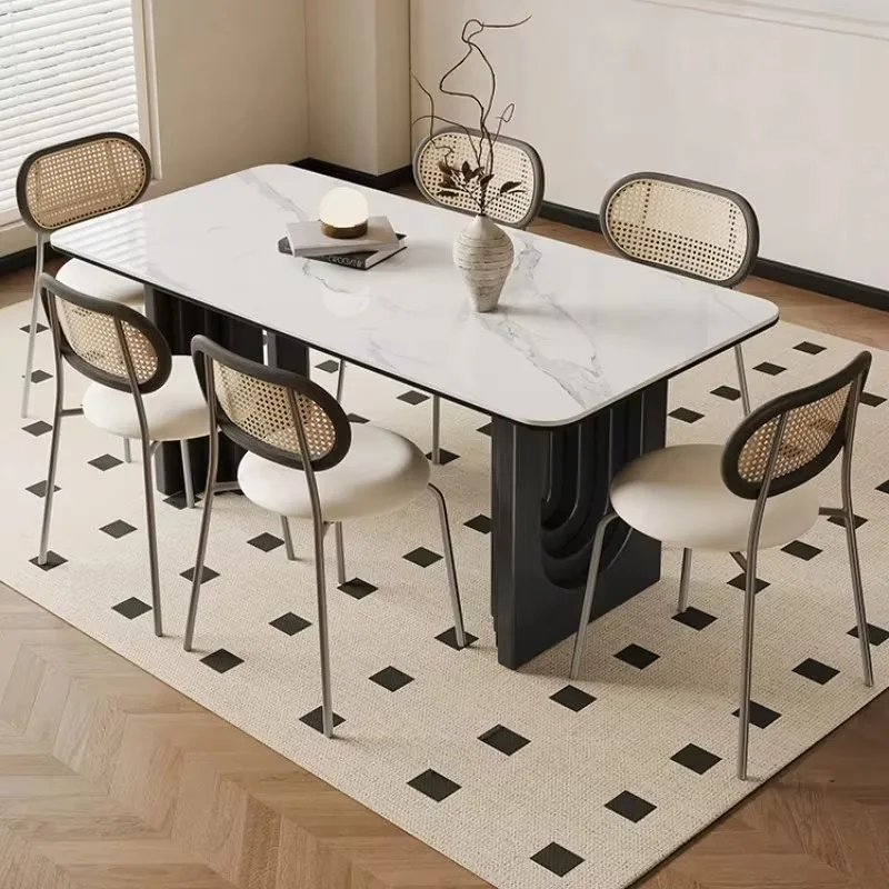 

Unique Modern Dining Table Modern Rectangular Luxury Modern Dining Table Kitchen Salon Nordic Tavolo Da Pranzo Furniture Home