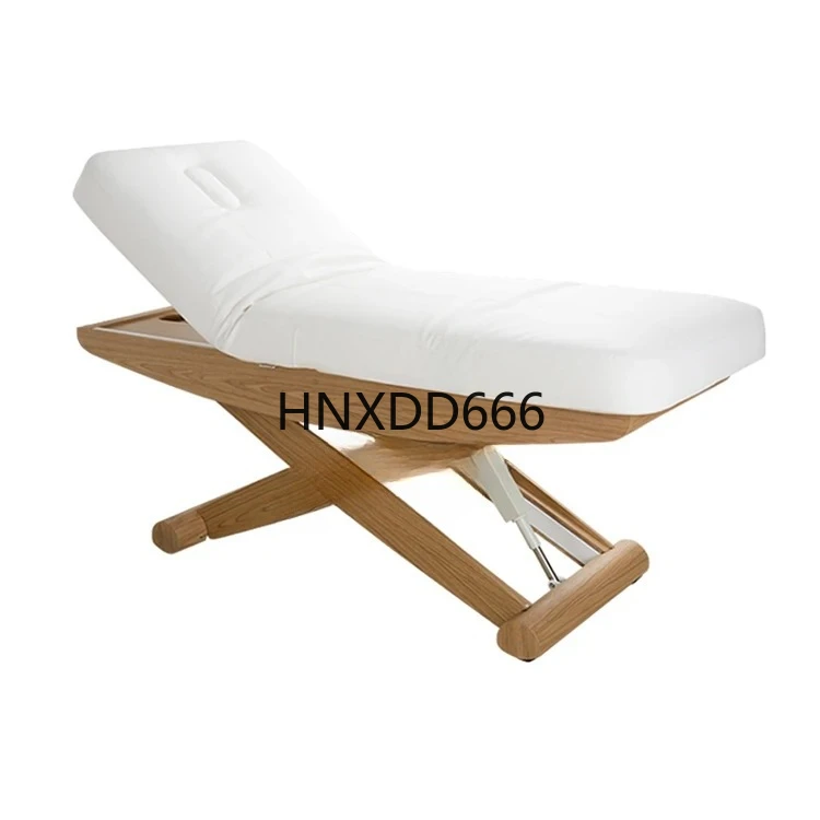 

High Quality SPA Massage Bed Manufacturer Wood Base Electric Beauty Bed Facial SPA Bed