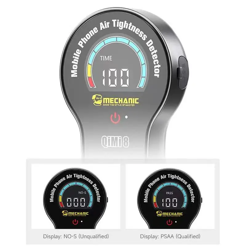 メカニックQimi8インテリジェント携帯電話気密検出器、ワンクリックスタート、電話用LEDスクリーンツール、防水シール検出
