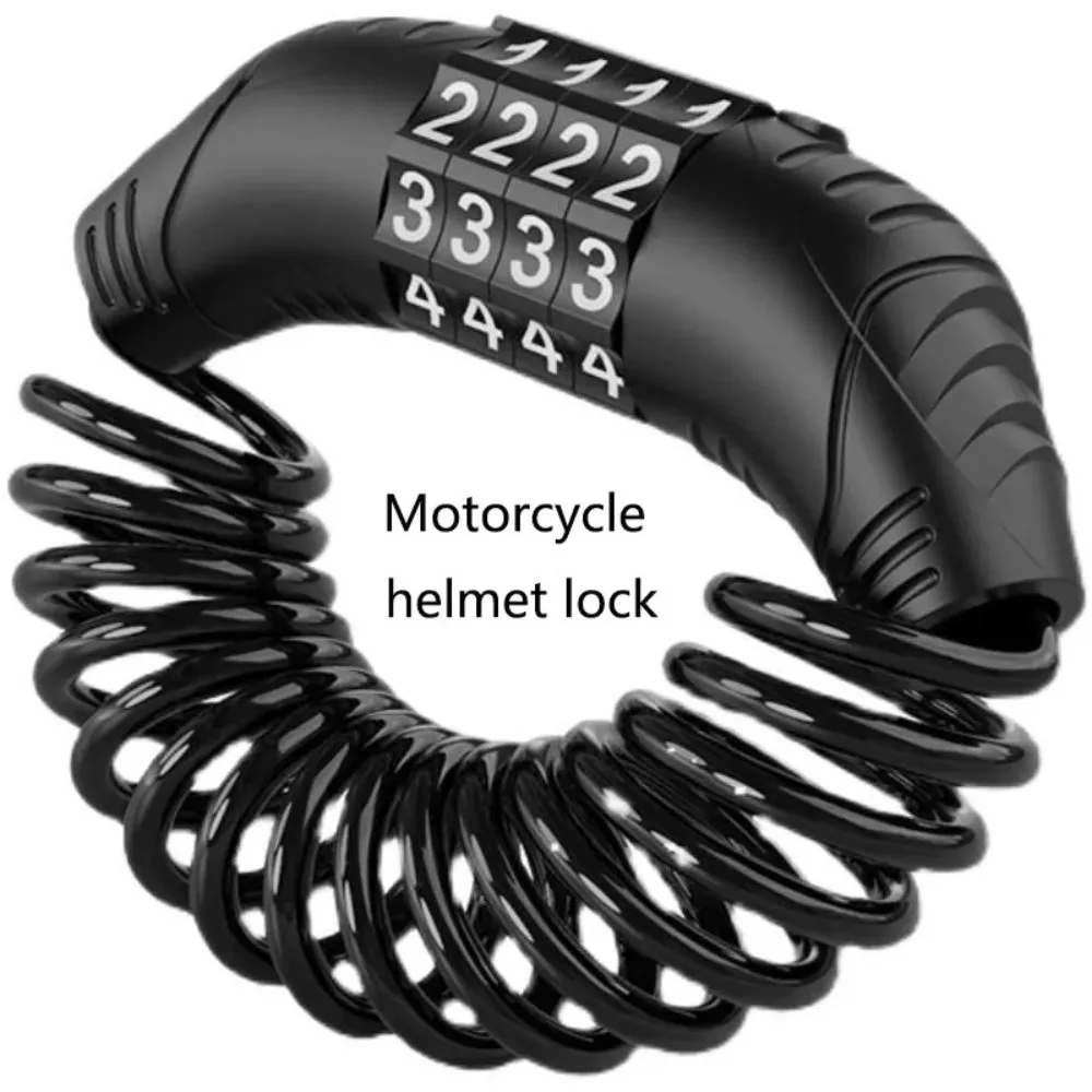 

1PC Universal Motorcycle Electric Car Helmet Password Wire Lock Portable Anti Theft For Mtb Road Bikes