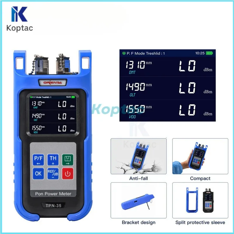 

Orientek TPN-35 PON Network Tester 1310/1490/1550nm PON Optical Power Meter Fiber Optic Power Meter OTDR Tester SC/UPC SC/APC