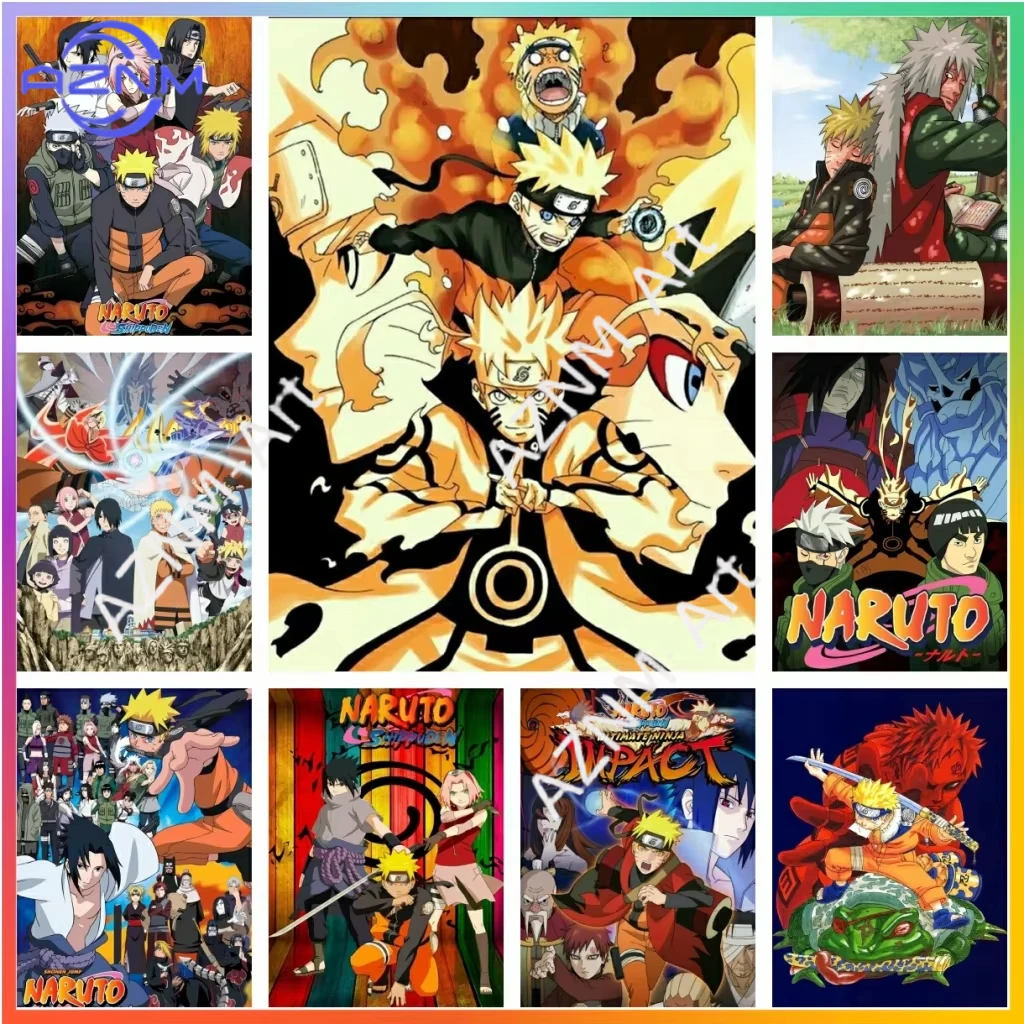 Naruto Shippuden Japanese Cartoon  Puzzle Home Decor New Arrival  Canvas Home Decorfor Living Room Decor