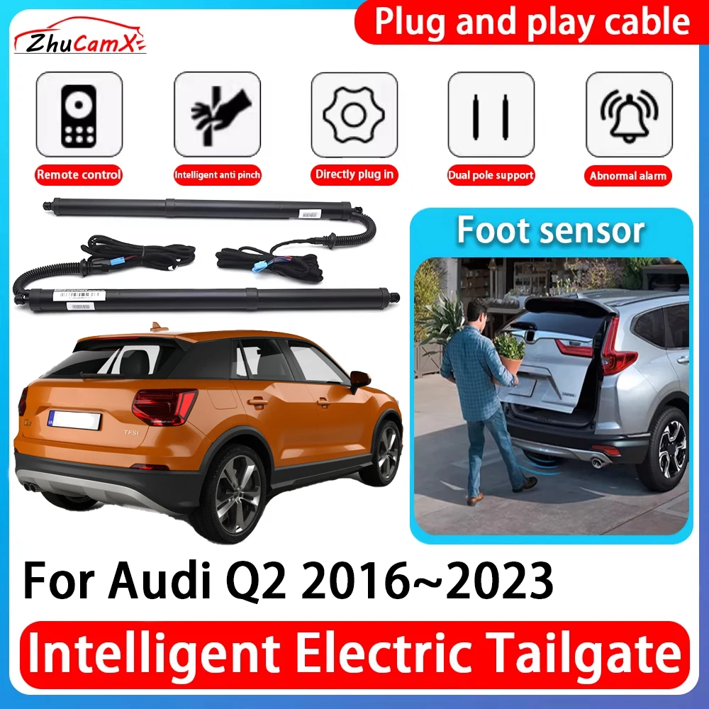 

ZhuCamX Car Power Trunk Electric Suction Tailgate Intelligent Tail Gate Lift Strut For Audi Q2 2016~2023