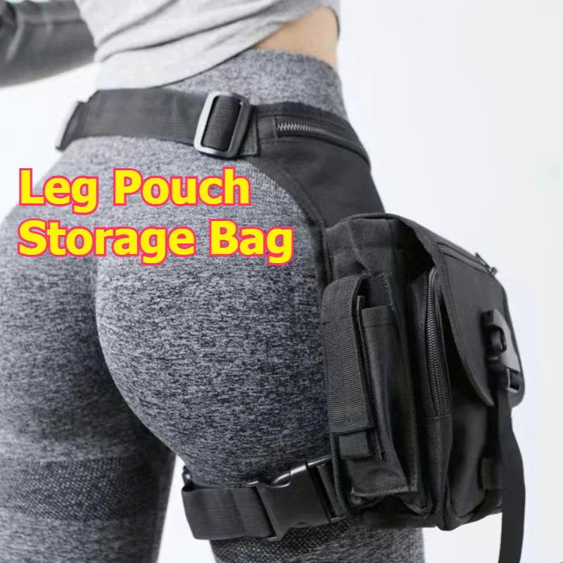 Man Woman Outdoor Multi Pockets Storage Bag Portable Leg Waist Camouflage Multifunctional Bags Outdoor Sporty Bags Hiking Camp