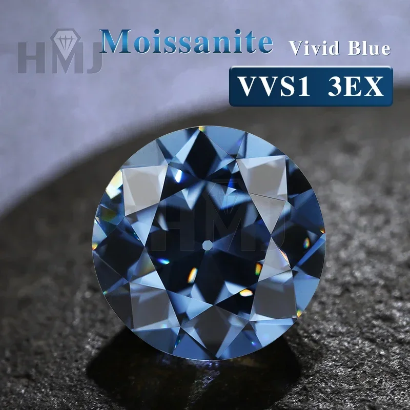 Real Moissanite Stone Old European Cut GRA Certificate Loose Gemstones Pass Diamond Tester OEC  beads for jewelry making