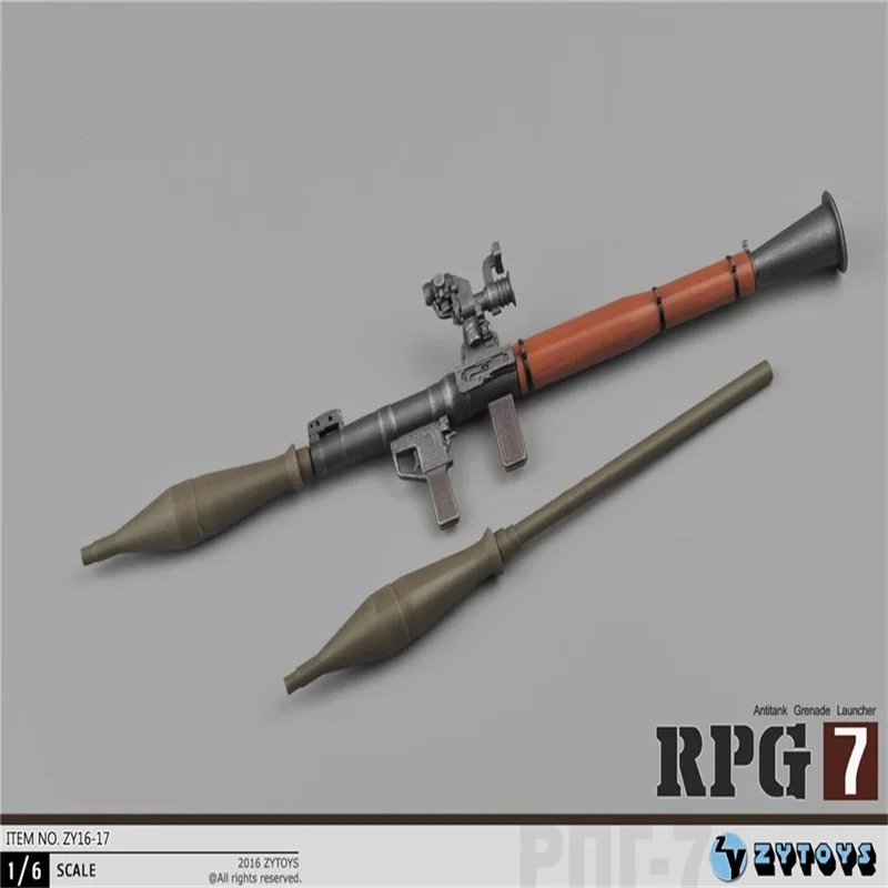 ZYTOYS ZY16-17 1/6 군인 장면 장난감, RPG-7 RPG 무기 플라스틱 하이 퀄리티 모델, 12 인치 액션 피규어, 재고 소장용