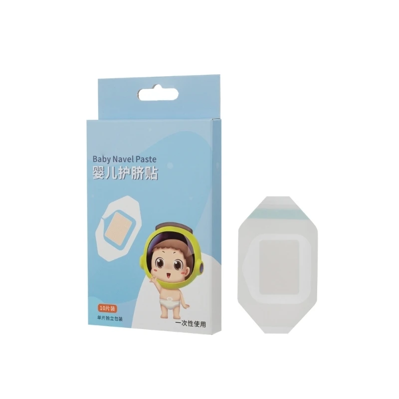10 Pieces Professional TPU Belly Button Patches Disposable Breathable Navel Guard for Newborns Skin Protection