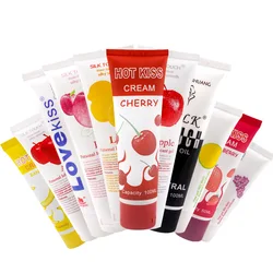 Sex Lubricant 100ml Fruit flavor Water-based Vaginal Penis Oral Sex Moisturizing Cream Adult Products sexi toys for couple