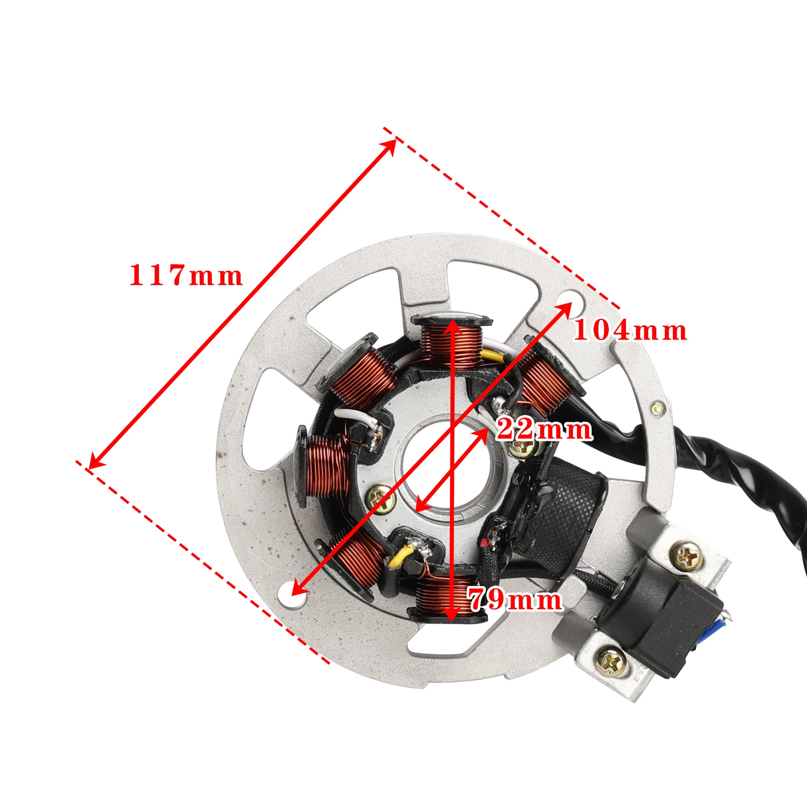 7 Coil Stator Motor Minarelli for Yamaha Aerox Neos BWS MBK Nitro Ovetto 50