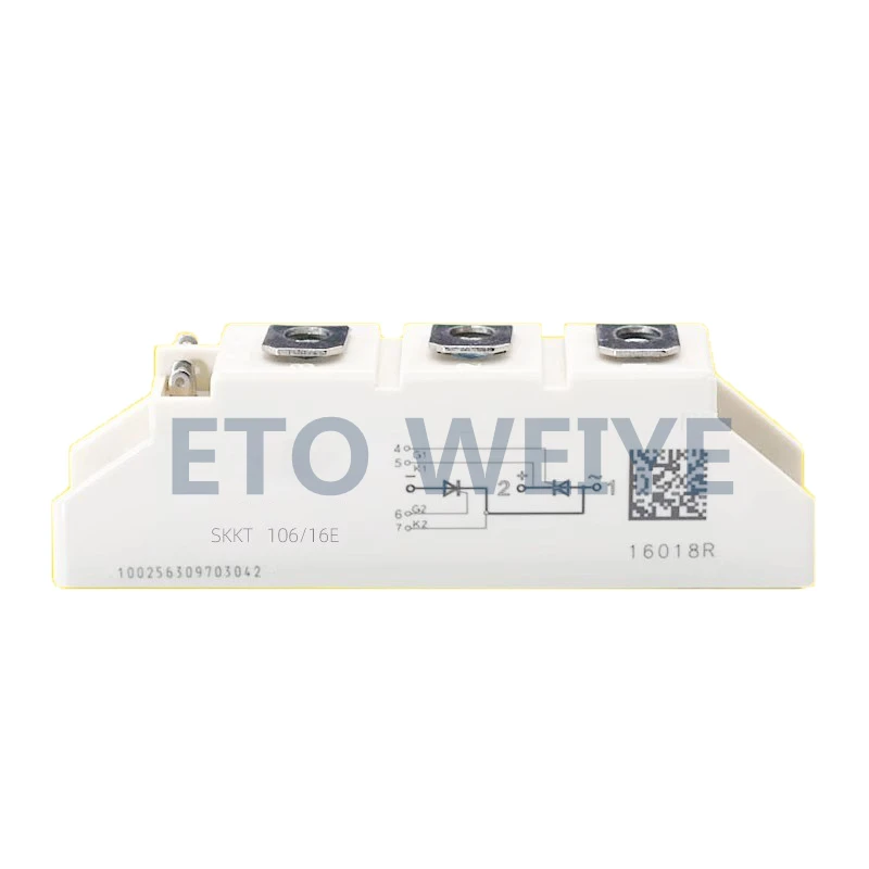 SKKT106/16E IGBT MODULE SCR(silicon controlled rectifier) For more information, please contact