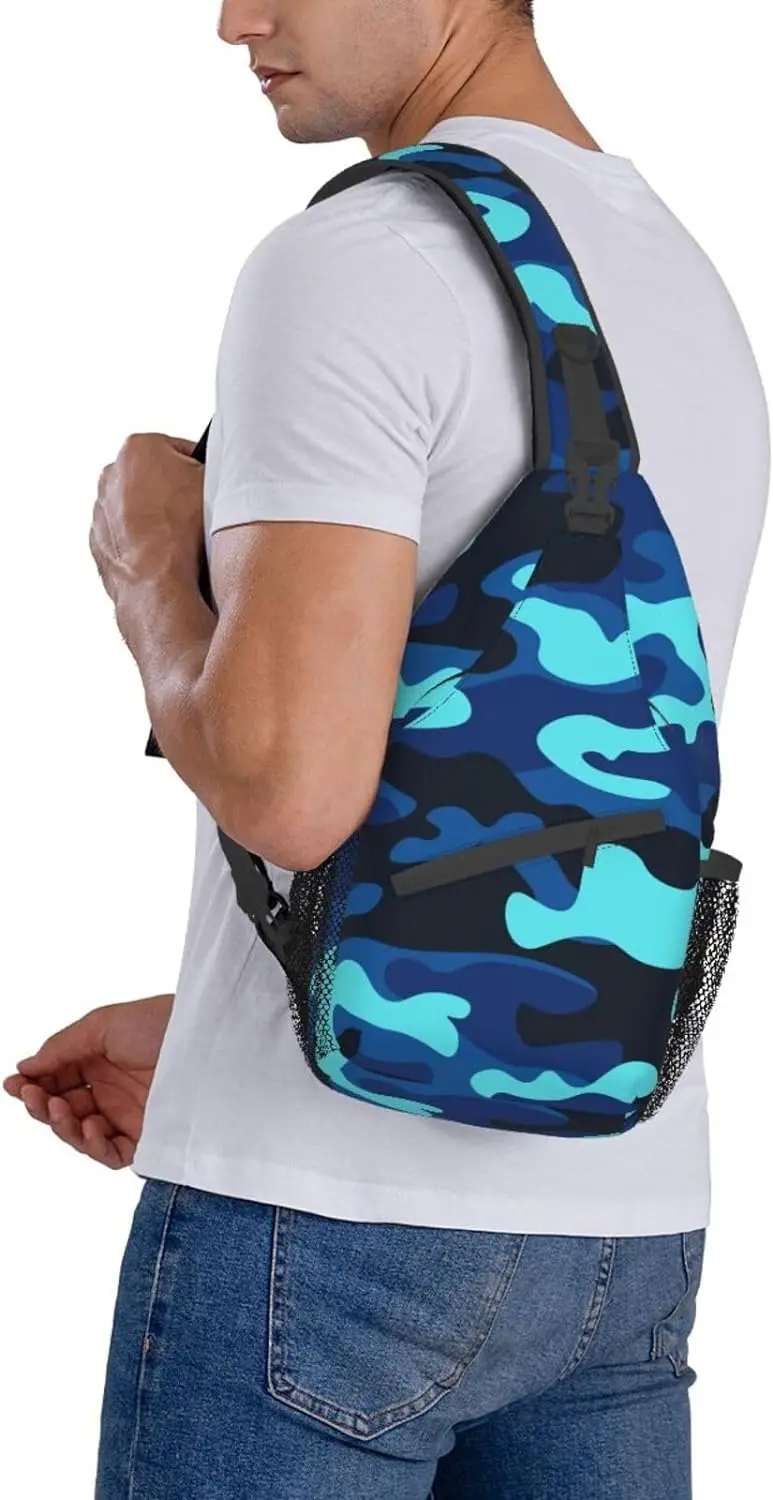 Mochila Crossbody para homens e mulheres, mochila casual, mochila de caminhada, viagem, esporte, corrida, bolsa de peito