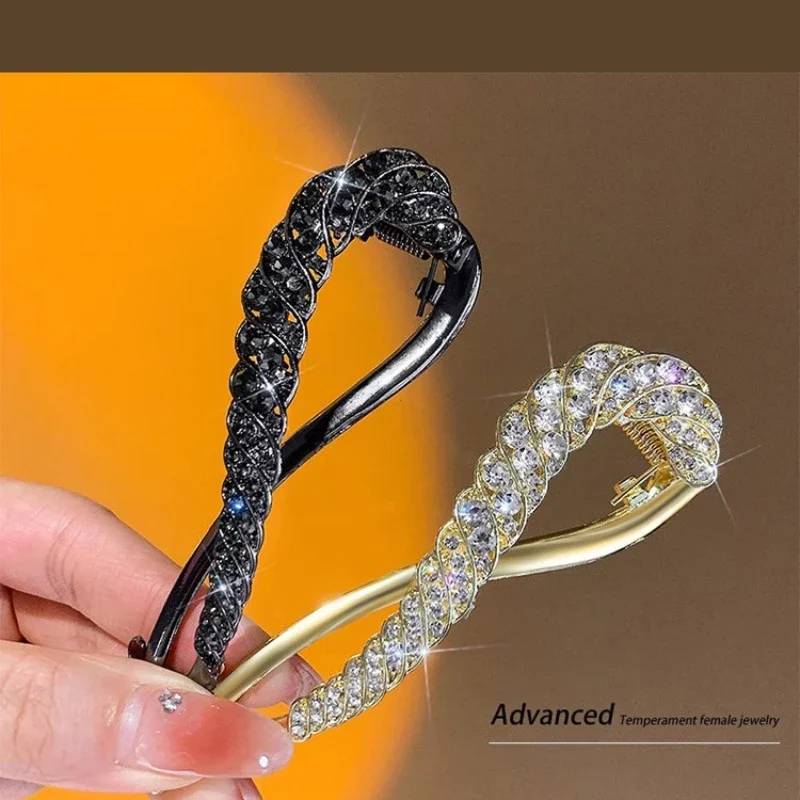 Acessórios para o cabelo strass fecho de cabelo presilhas irregular feminino grampo de cabelo menina garra cocar coreano novo hairpin Для Волос 2024