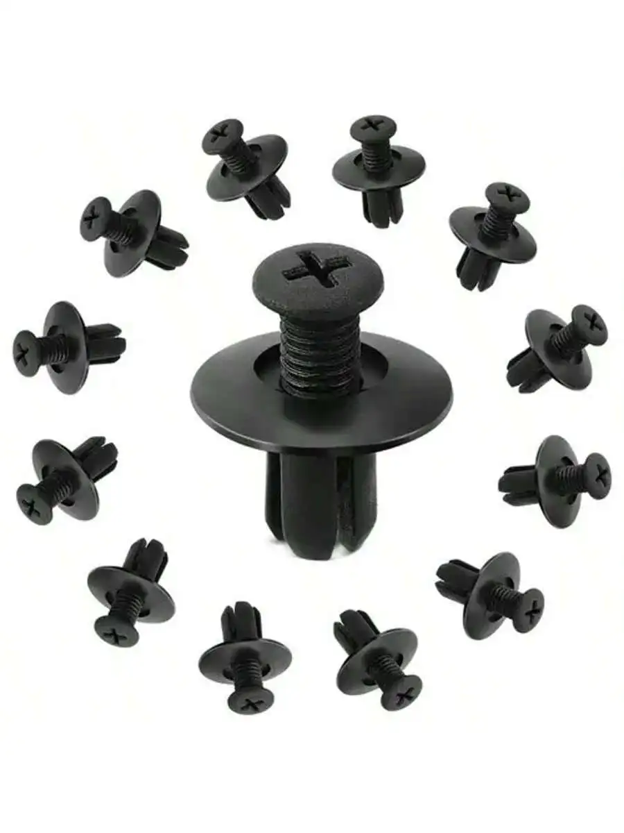 100pcs Auto Fastener Clip Kit Fender Rivet Clips Car Body Push Retainer Pin Rivet Bumper Door Trim Panel Retainer Car Clips