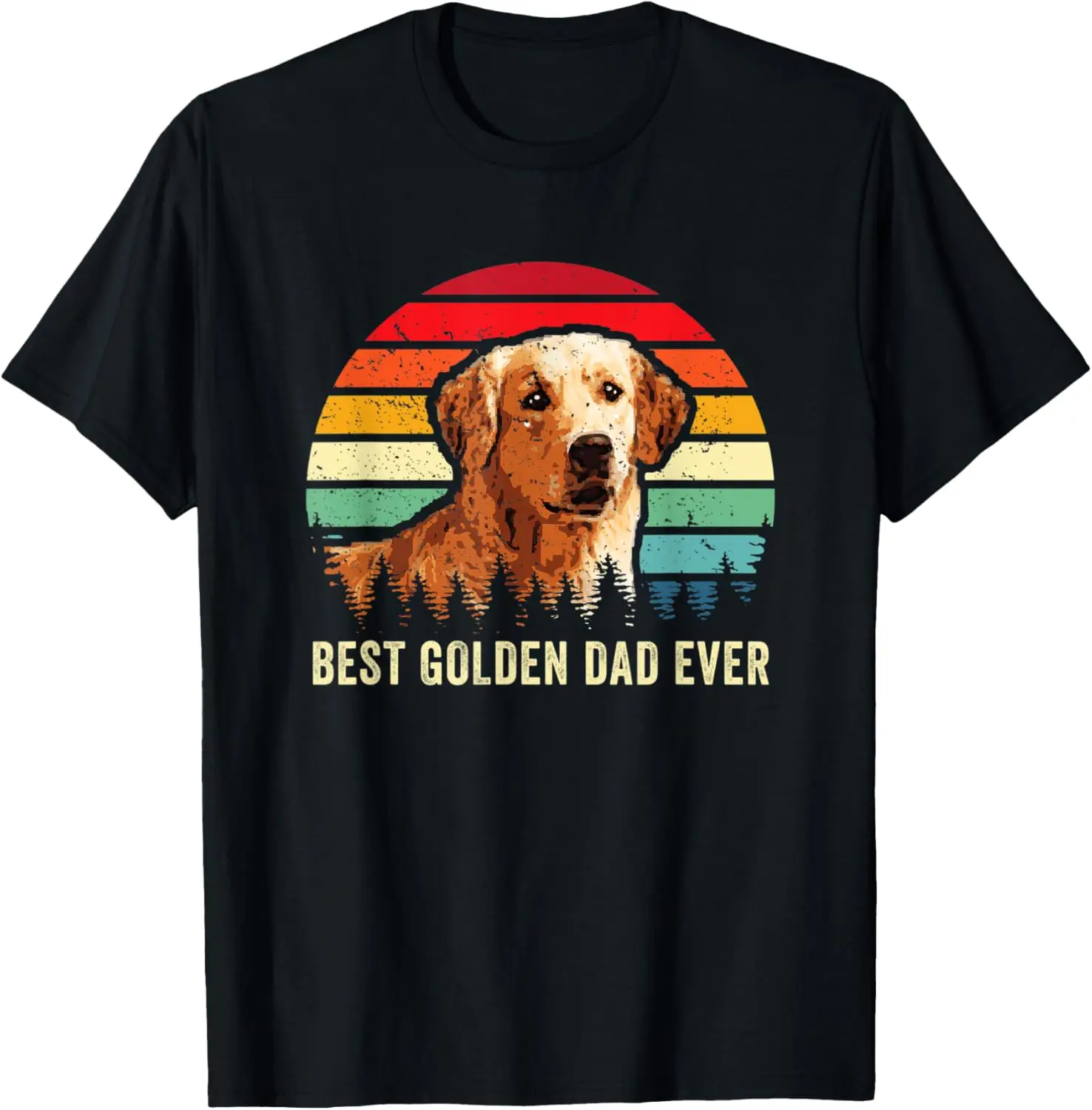 

Golden Retriever Lover Dog Pet Owner Retro Cute Dad Gifts T-Shirt