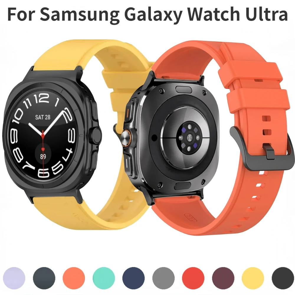 

Sport Silicone Band for Samsung Galaxy Watch Ultra 47mm Smart Watch Breathable Wristband for Galaxy Watch Ultra Bracelet Correa