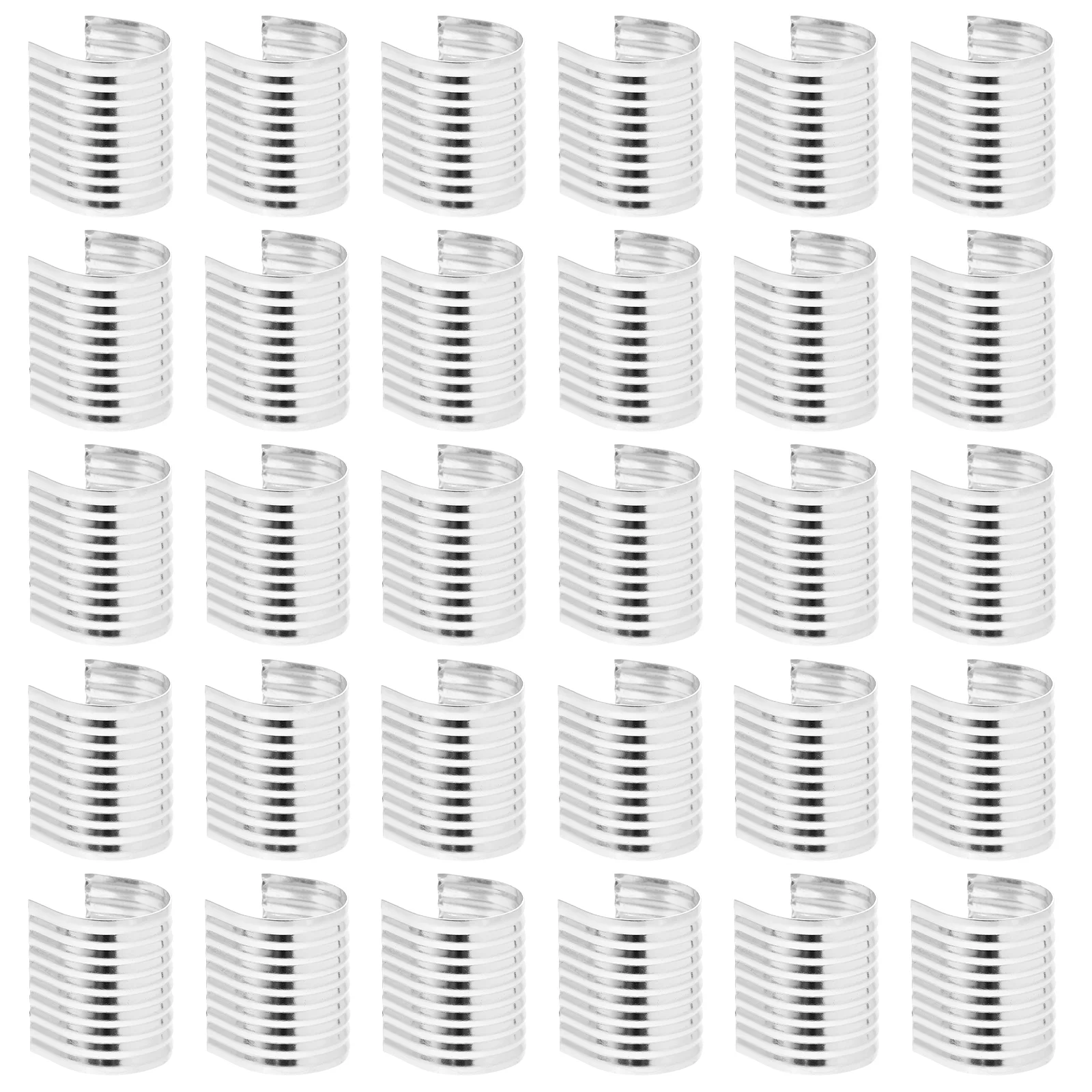 

100 Pcs Connector Rope Clip Buckle Bag Wallet Thread Holder Kit Iron Tassel Clips for DIY Making