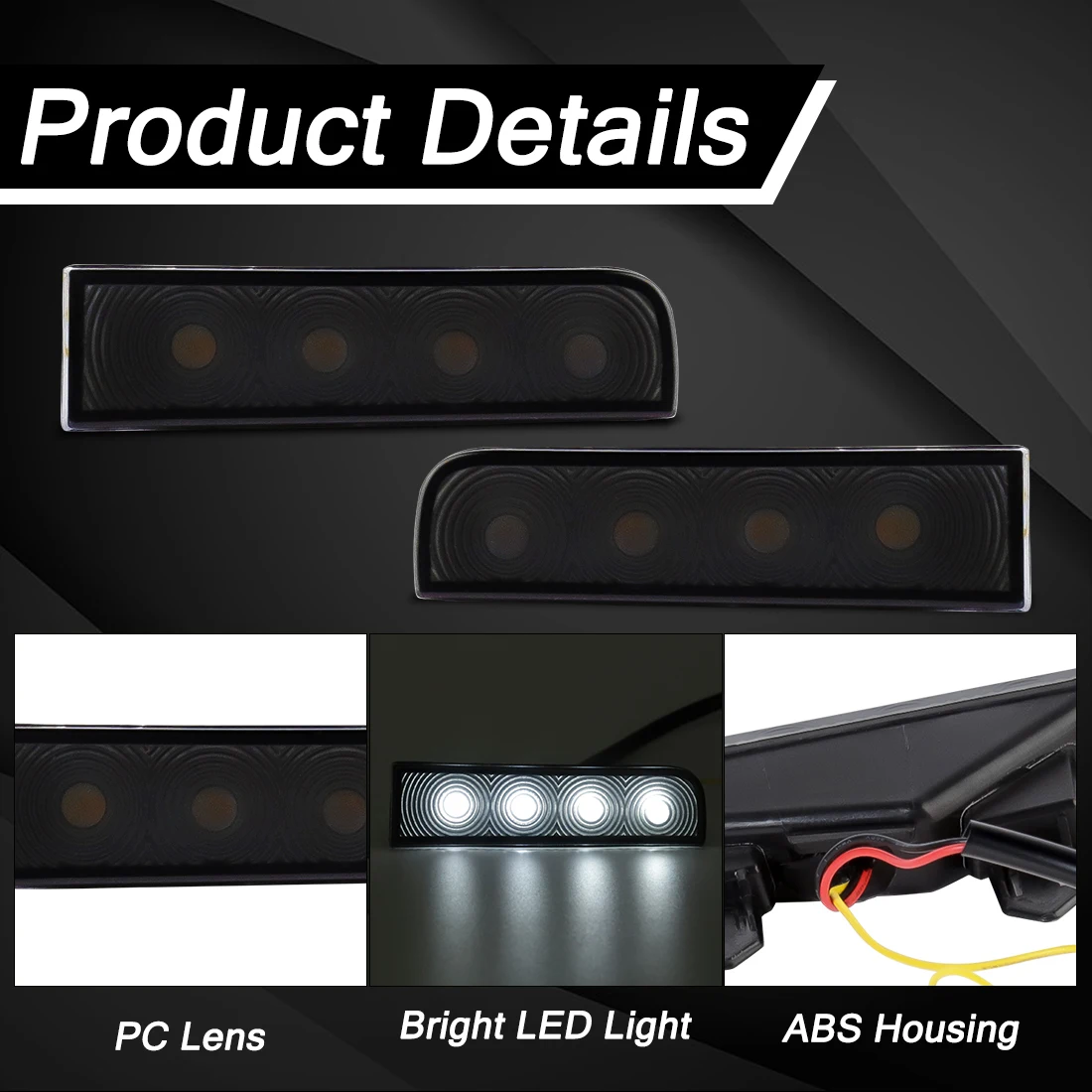 Dual Color Headlight For Toyota 4Runner 4 Runner 2025 2026 Car Led DRL Daytime Running Light Turn Signal Lamp With Wire 12V