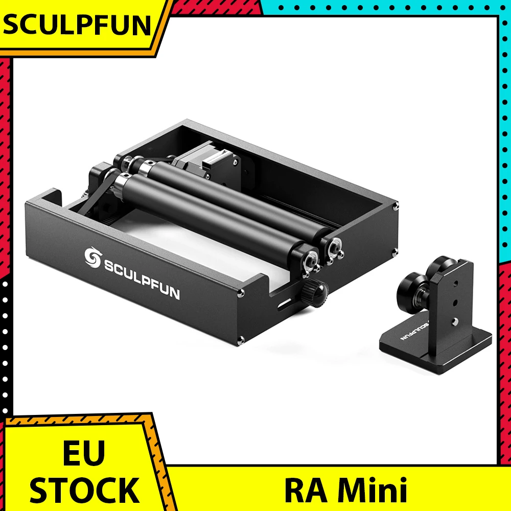 Rouleau rotatif SCULPFUN RA Mini pour graveur/coupeur laser SCULPFUN iCube Ultra / iCube Series / C1