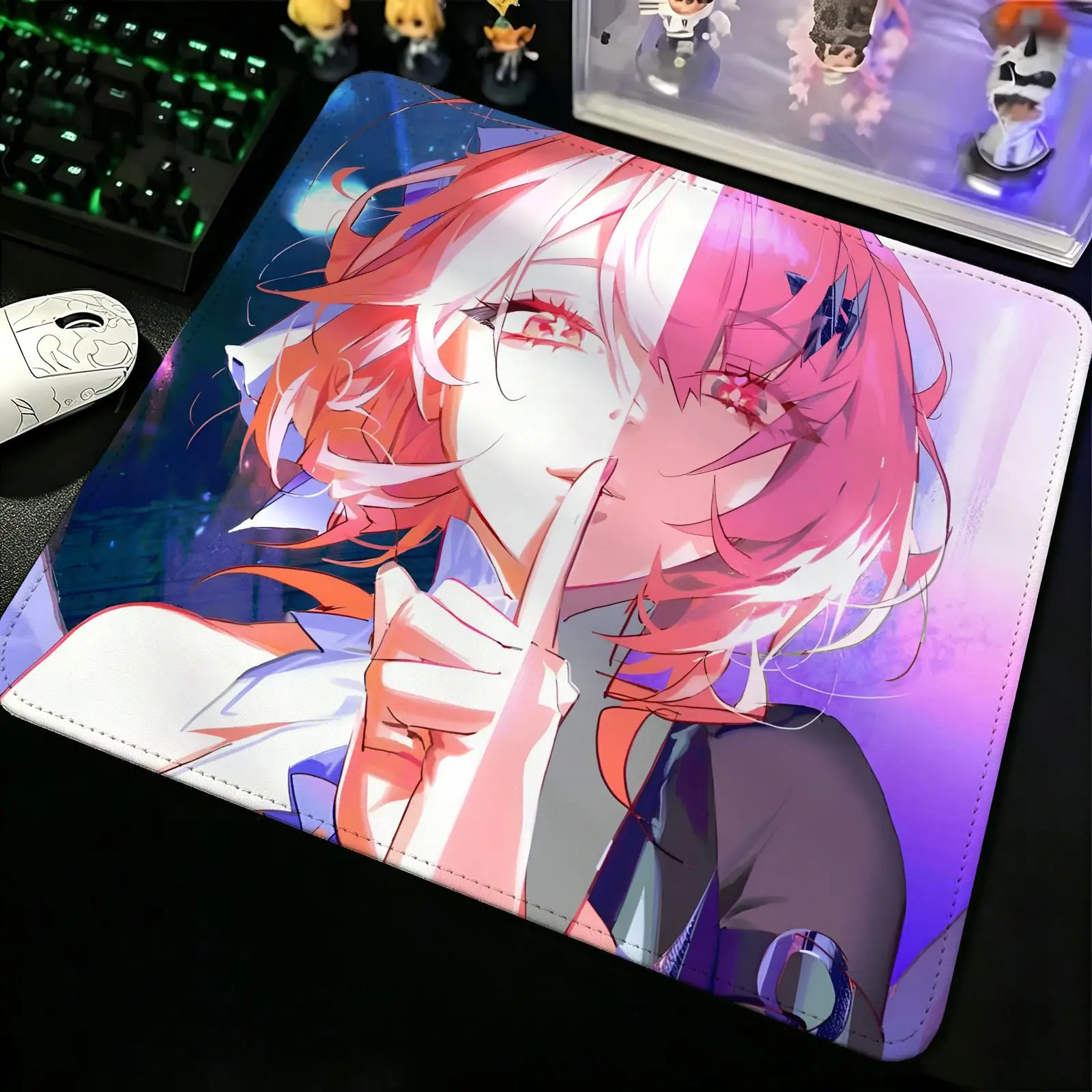 Compact Gaming Mat Reinforced Stitched Border, Portable Laptop Desk Pad for Office & E-sports Zenless Zone Zero Remielle Dan