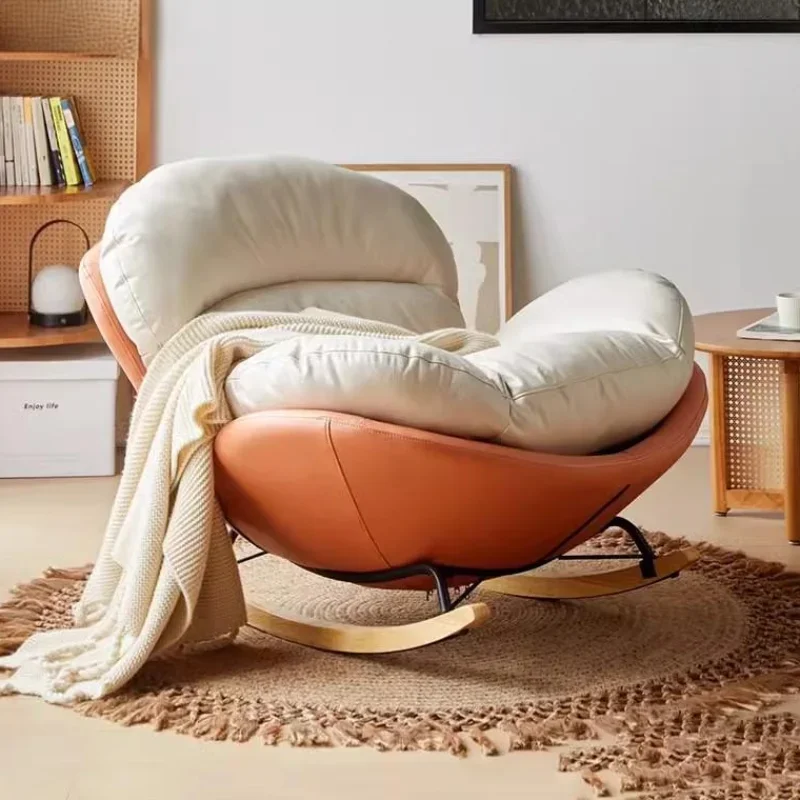 

Простой деревянный стул с откидной спинкой, скандинавский дешевый стул-качалка для спальни, гостиной, дизайнерская удобная мебель Fotele Do Salonu