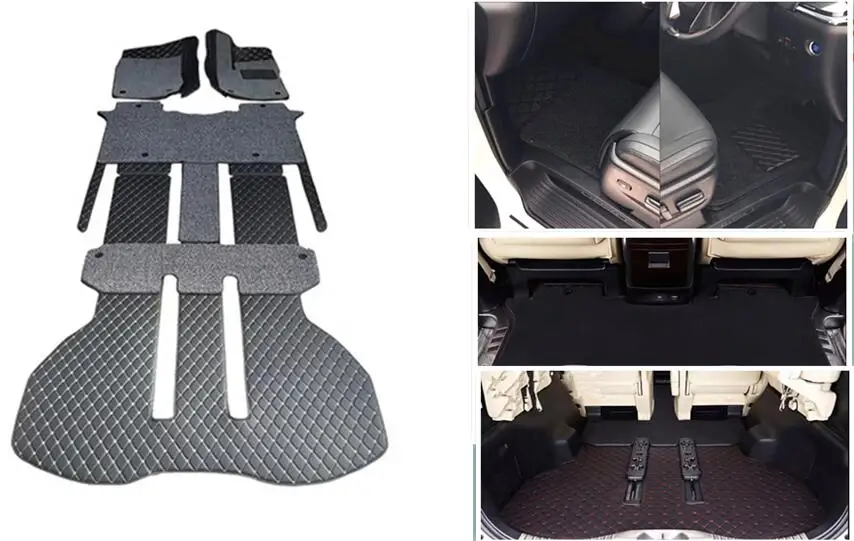 Custom Full Set Car Floor Mats For Right Hand Drive Lexus LM 350h 6 7 Seats 2027-2023 Double Layers Carpets Rugs For LM350h 2025
