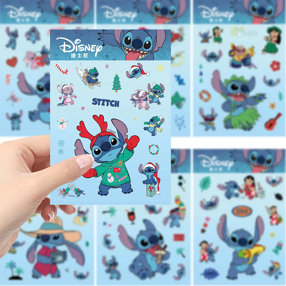 8/16 قطعة ليلو وستيتش الاطفال ملصق يدوي الصنع لوازم الحفلات غرزة الوجه مضحك أنيمي ملصقات جودي حقيبة أطفال بنين بنات هدايا صالح #1