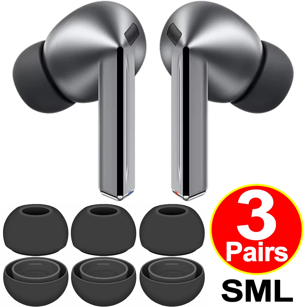 S/M/L Soft Silicone Replacement Earbuds for Samsung Galaxy Buds3 Pro Earphone Eartips in-ear Plugs for Samsung Galaxy Buds3 Pro