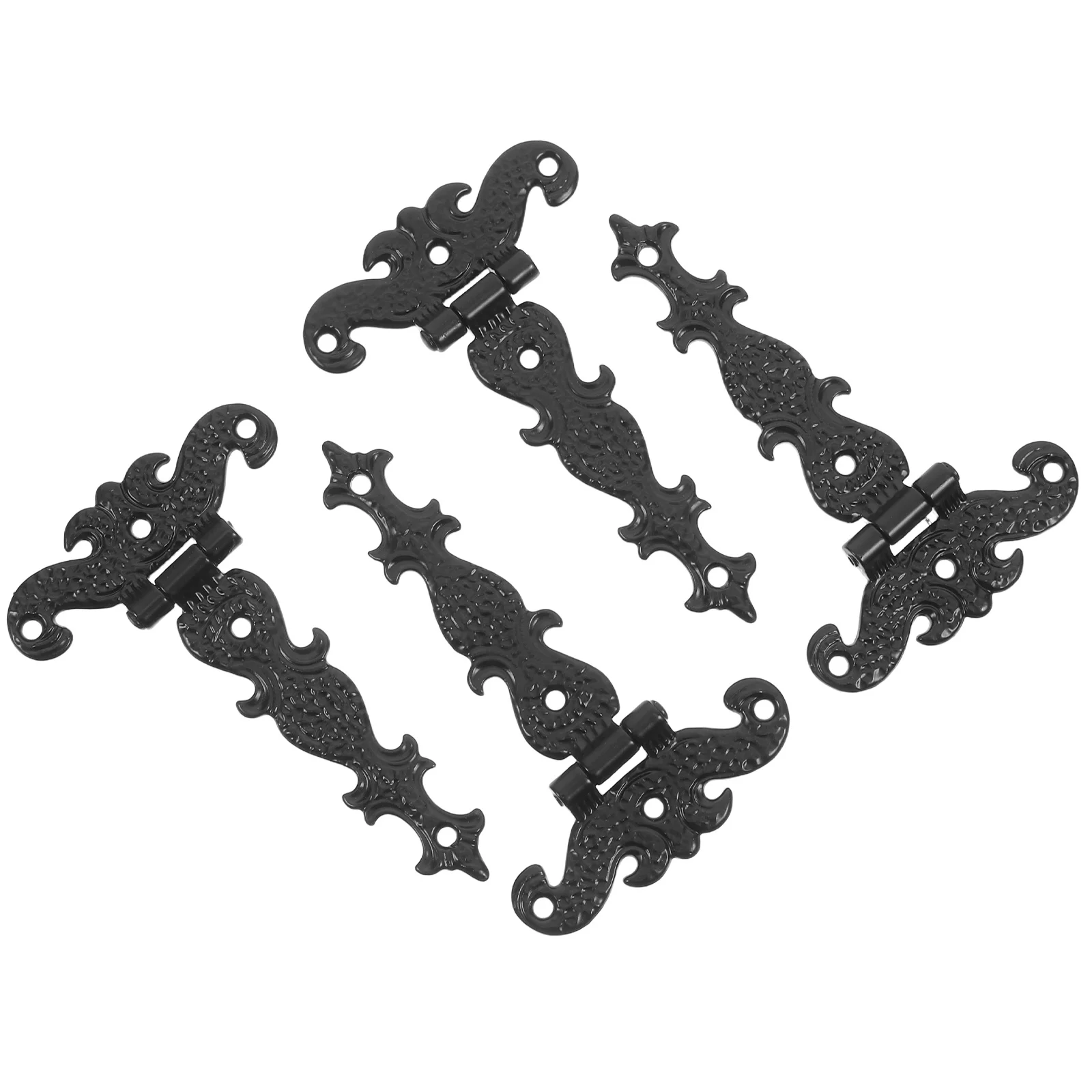 

4pcs Vintage Mini Retro Zinc Alloy Decorative For Jewelry Boxes Toolboxes Wooden Furniture Chest Small Hinges For Wood Cabinet