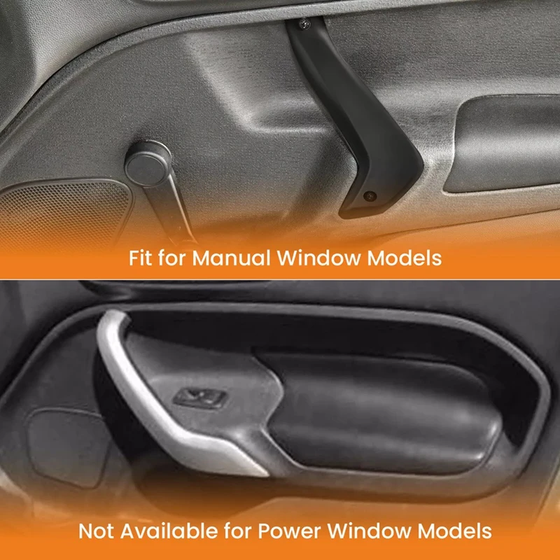 1Pair Door Handle Manual Window Panel For Ford Fiesta 2011-20 Manual Window D2BB-A23943-CA35B8 D2BB-A23942-CA35B8