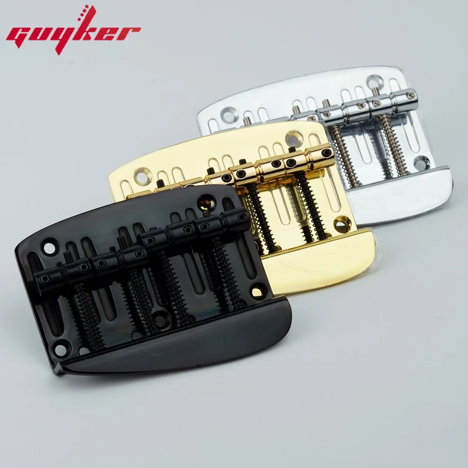 

Chrome 4 String Hard Tail Fixed Bass Brass Bridge