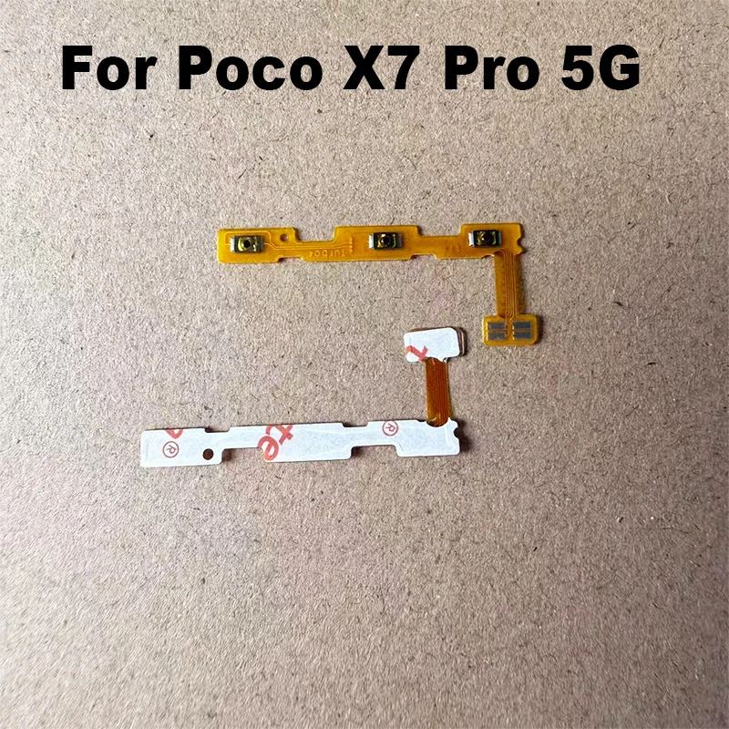 For Xiaomi Poco X7 Pro 5G Power On Off Volume Button Key Power Flex Cable Flex Cable Replacement