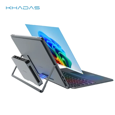 Khadas xPlay, 2 in 1 Portable Monitor Display with Keyboard, 2.8K, 13', 2MP Camera, Mic, Speaker, 120 Stand, 100% sRGB LCD