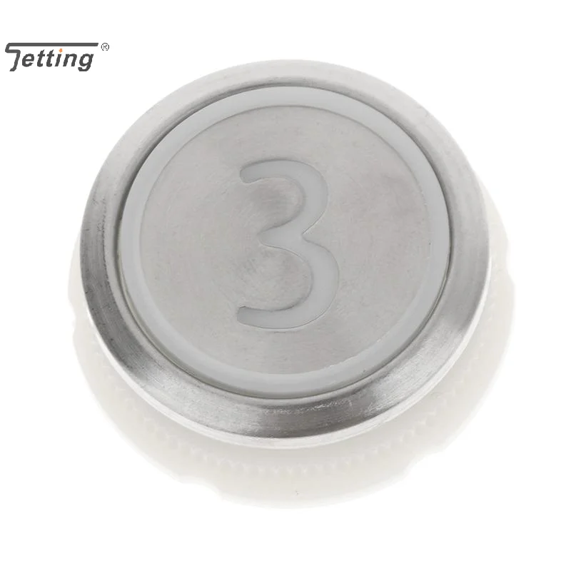 1 قطعة أزرار المصعد لأزرار المصعد المستديرة المصنوعة من الفولاذ المقاوم للصدأ/أزرار رقمية 1-6/أزرار لأعلى/تشغيل/إيقاف #1