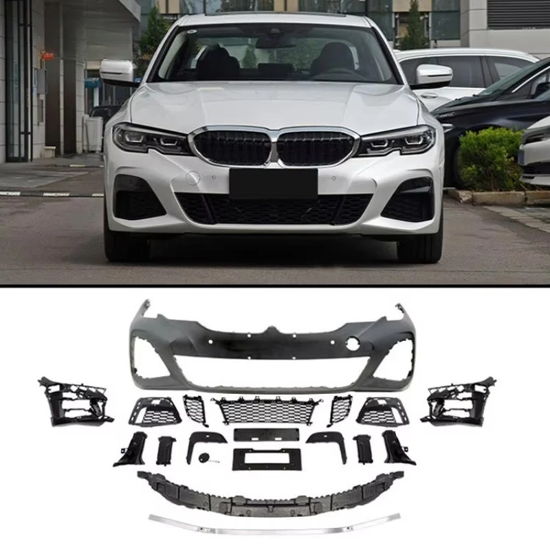 

ForExterior Tuning MT Style PP Auto Parts Car Bumpers For BMW 3 Series G20 2019-2022 Pre Conversion Body Kit