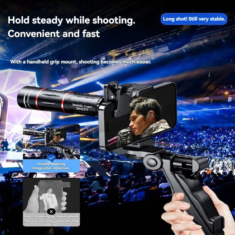 18X Telescope Zoom lens 36X Monocular Mobile Phone camera Lenses for iPhone Samsung Smartphones for Camping hunting Sports