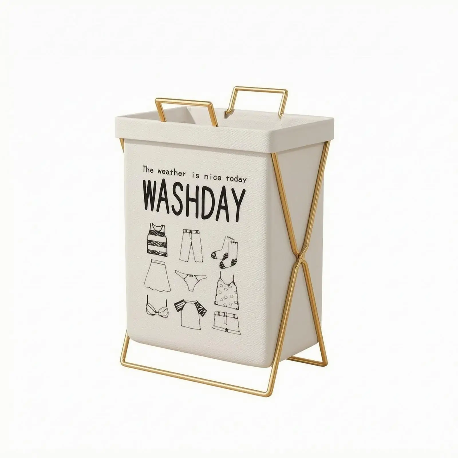 Foldable Laundry Basket Compact Foldable Clothes Hamper Breathable