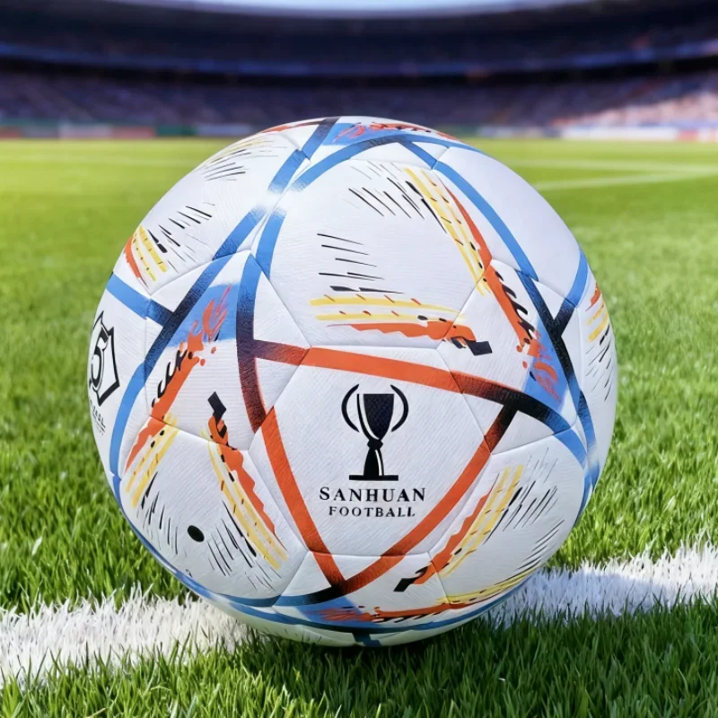 Maat 4/5 Klassieke voetbal PU-materiaal Training Competitie Buitensporten Spel Slijtvast en explosieveilig voetbal