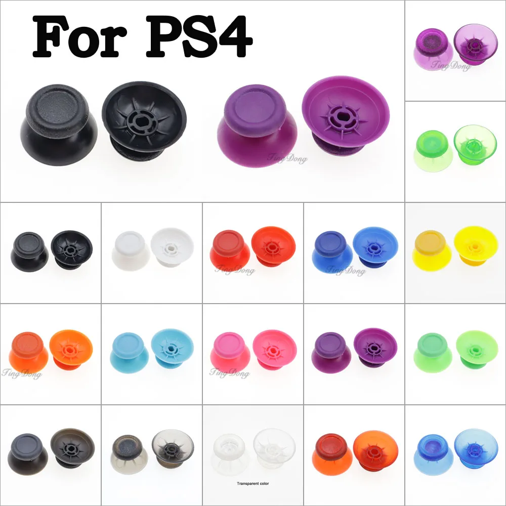 10pcs For PS4 Pro Slim Controller 3D Analog Joystick Thumb Stick Grip Cap Thumbsticks Cover Mushroom Cap Replacement Part