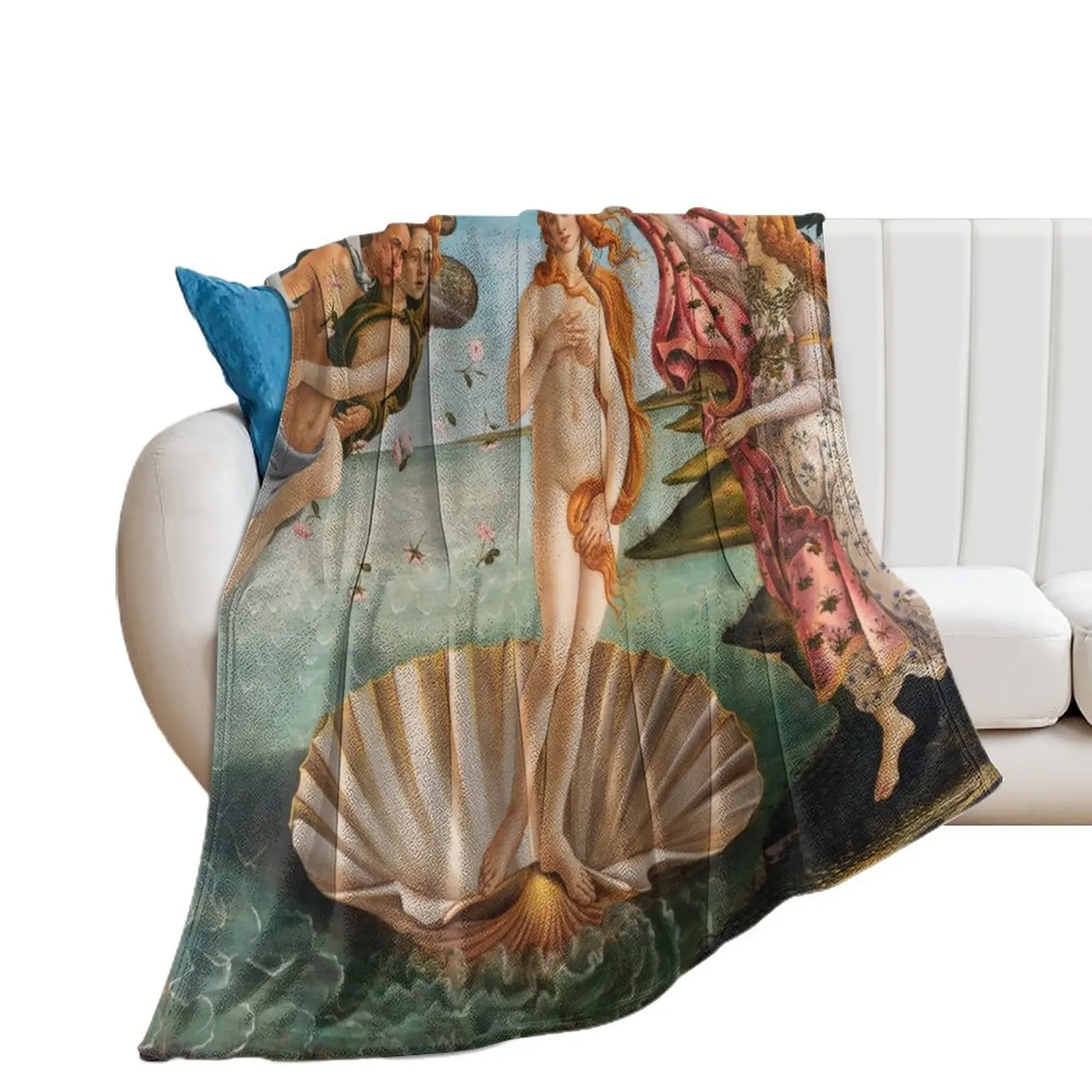 The Birth of Venus Throw Blanket Tourist heavy to sleep Sofa Throw Hairy Blankets