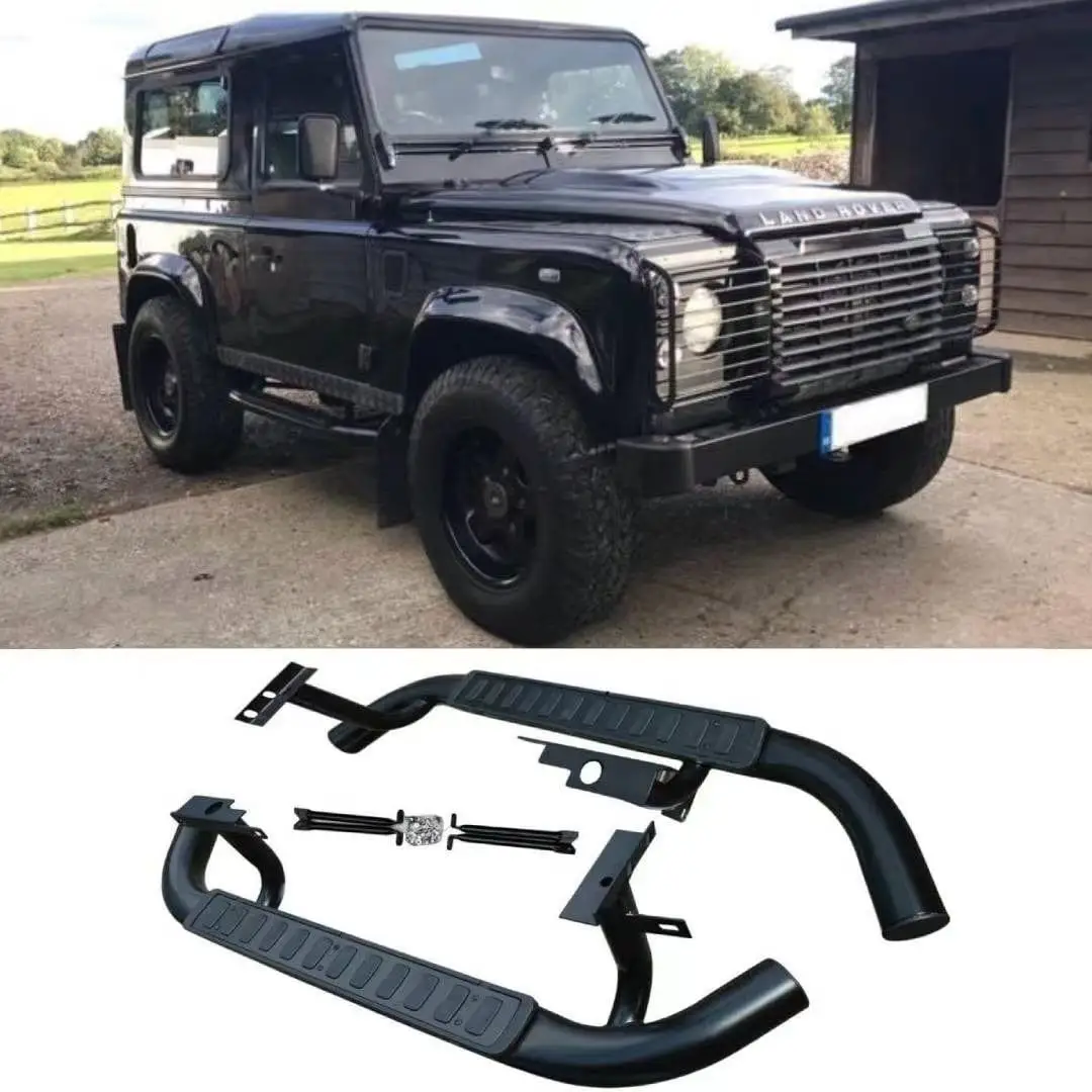 

4x4 Off Road Tailored Size Auto Side Steps For Land Rover Defender 90 Running Board Fj Cruiser Original Copy Side Bar