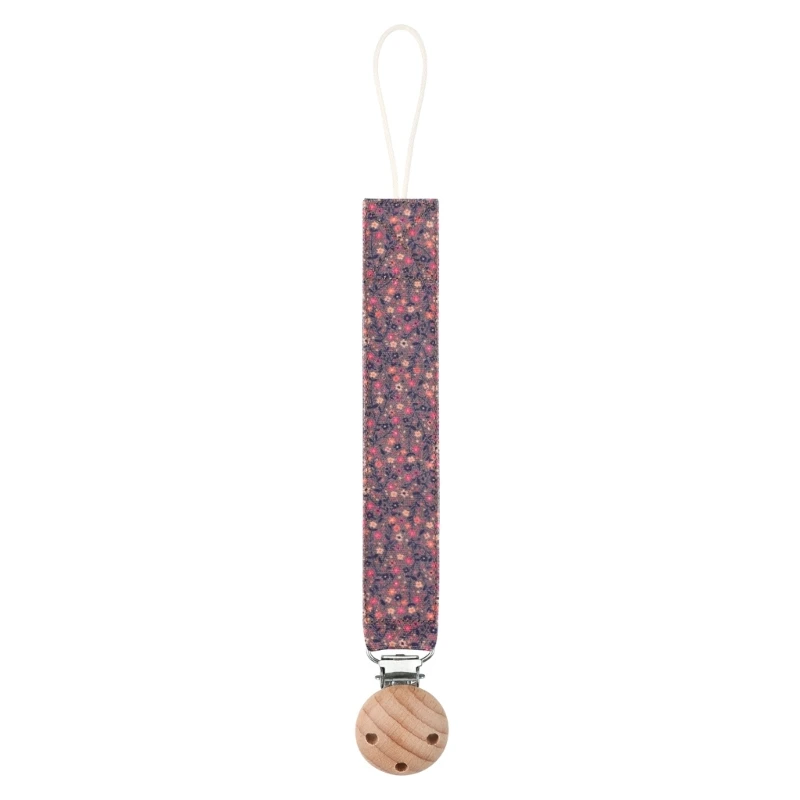 Baby Teether Chain Flowers Pattern Pacifier Clip
