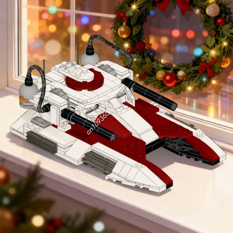 

Набор для сборки танка-огнемётчика MOC Republic (327 деталей), модель для космических сражений, конструктор, подарок на Рождество, DIY, креативная идея