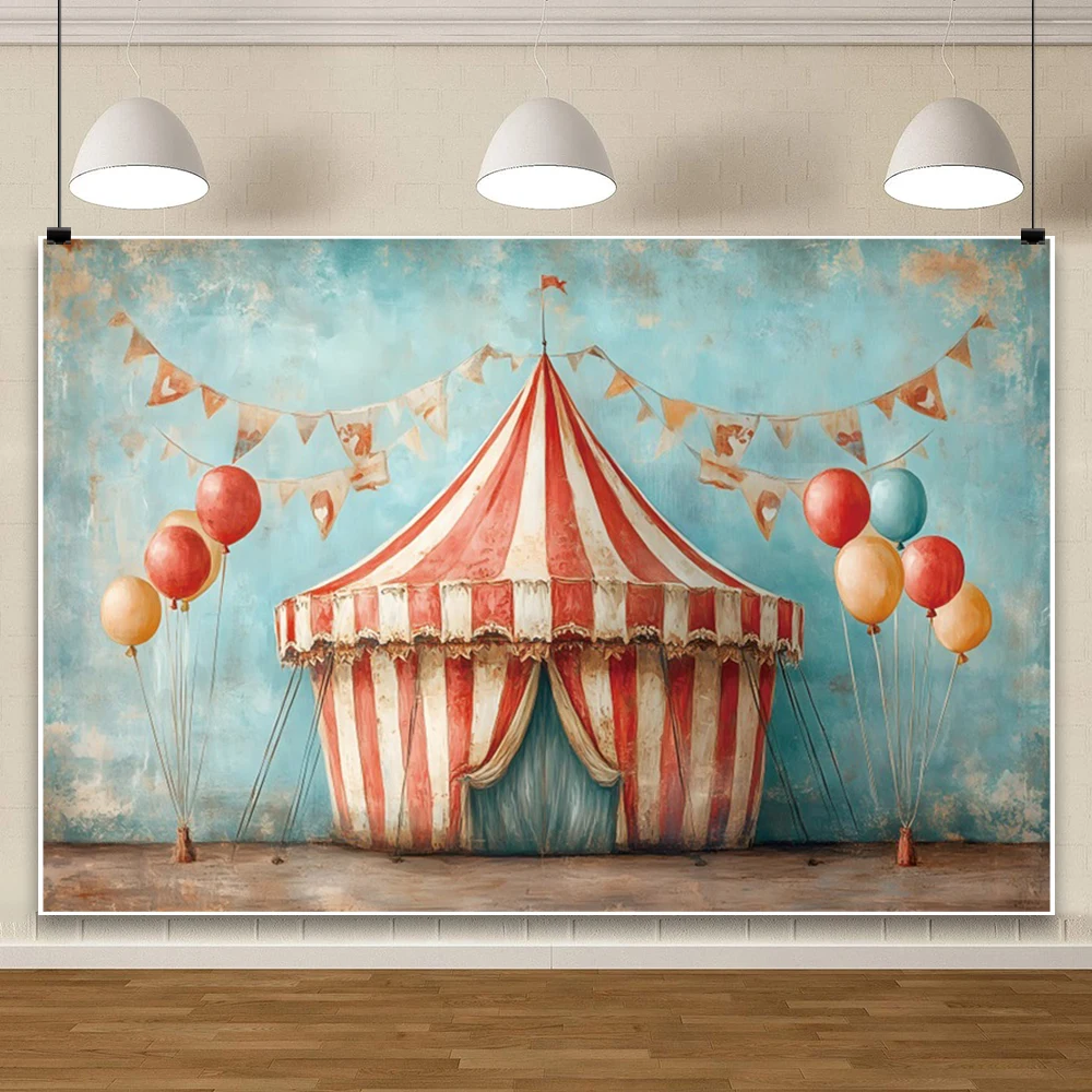 Fondo de circo rojo con purpurina dorada, tienda de parque de atracciones de carnaval, Baby Shower para recién nacido, telón de fondo para fiesta de 1er cumpleaños, utilería para fotomatón