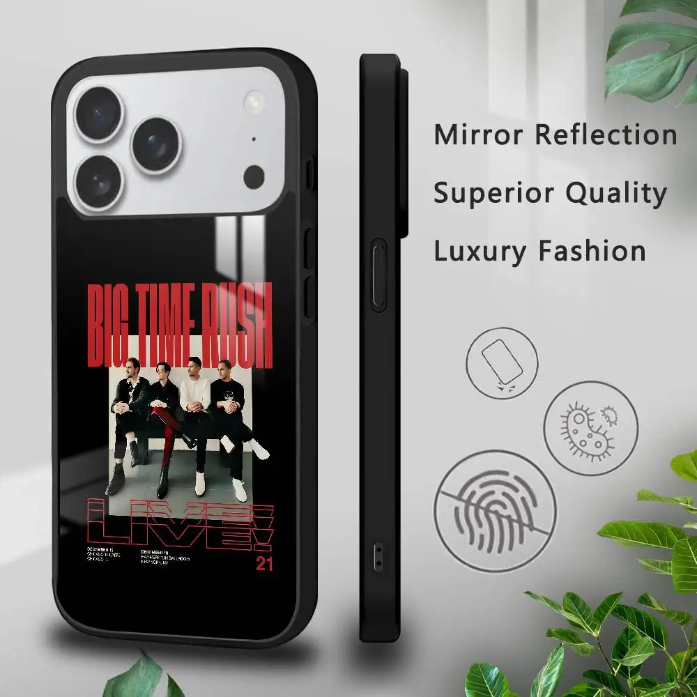 Funda de teléfono Rock Band B-Big Time Rush para IPhone 17 16 15 14 13 12 11 Pro Xs Max Mini Plus Celulares Funda dura