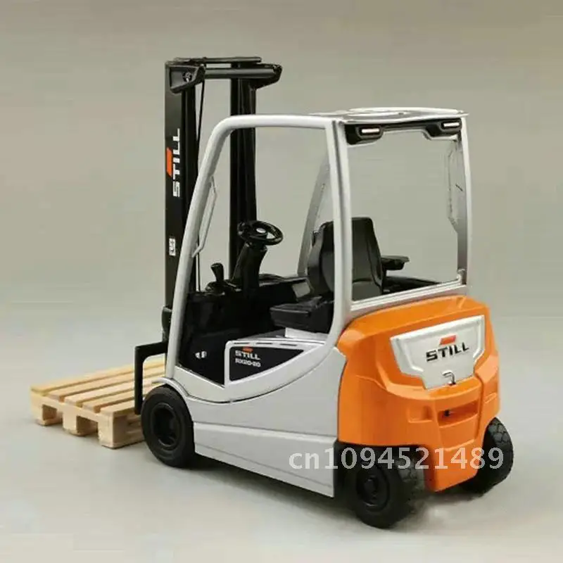 1:25 STILL RX20-20 Forklift Alloy Truck Model Stacker Metal Diecast Toy Simulation Engineering Car Model 1/20 FRB-VIII Reach