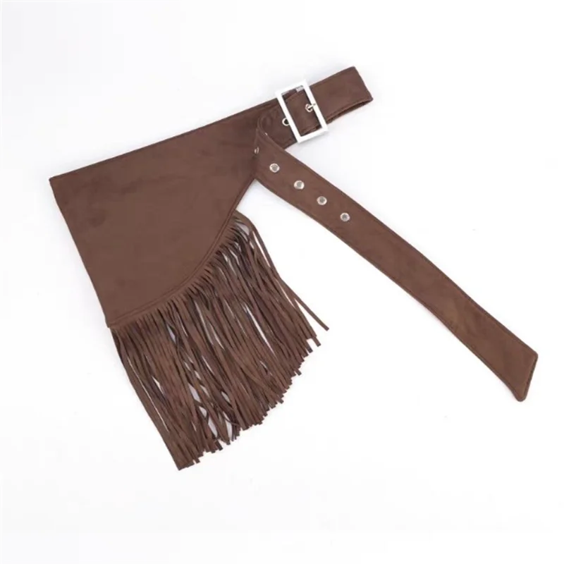 Fringed Belt Accessory Women Waistband Bohemian Retro Needle Buckle Layering Triangular Fart Curtain Cinched Waist Seal